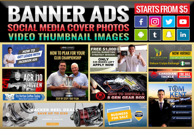 I will design banner ads, cover photo and artwork