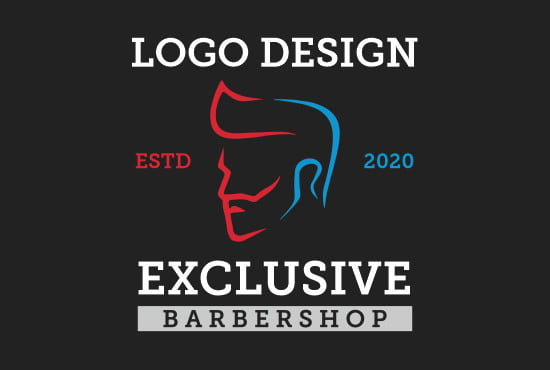 I will design barber shop logo for you