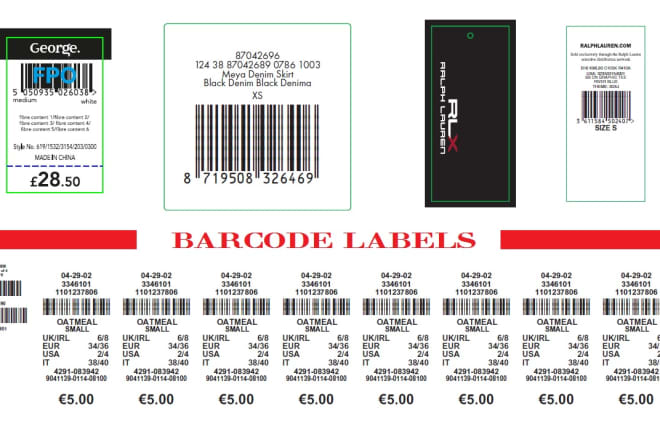 I will design barcode label, sticker, hangtag, price tag etc