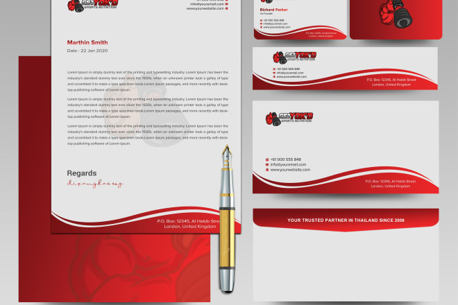 I will design business card, letterhead, and stationary