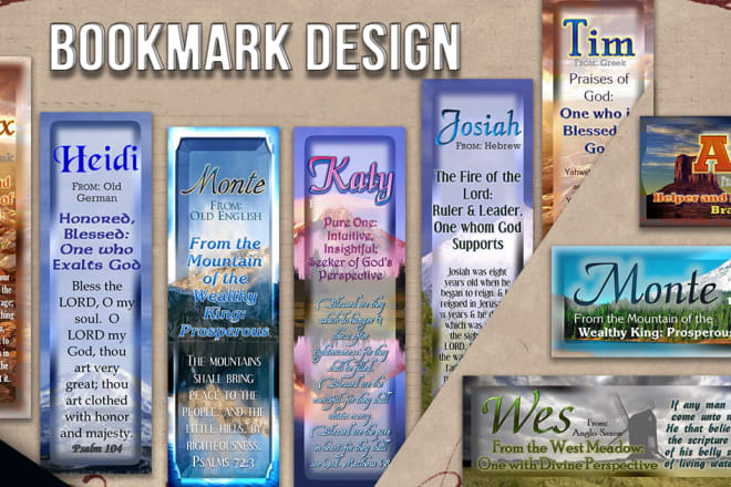 I will design creative bookmark in 24 hour