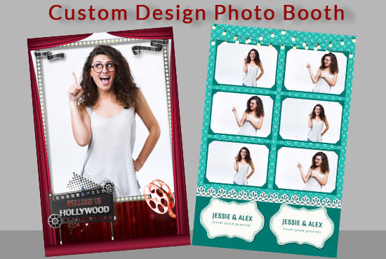 I will design creative photo booth template within 24 hours