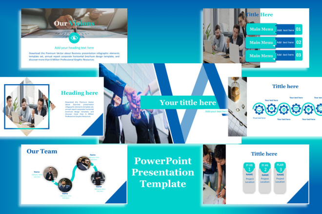 I will design custom powerpoint template and presentation slides