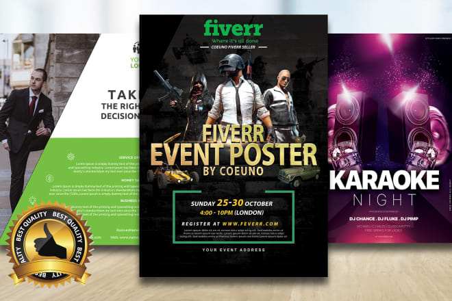 I will design customized top flyer, poster or brochure