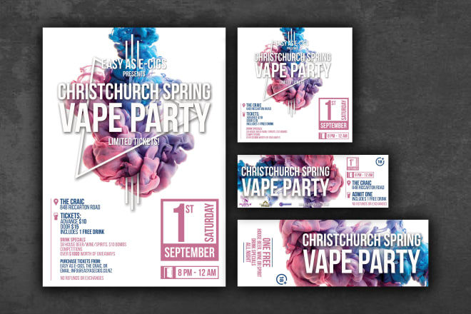 I will design event and party, business flyer, poster, or magazine ad