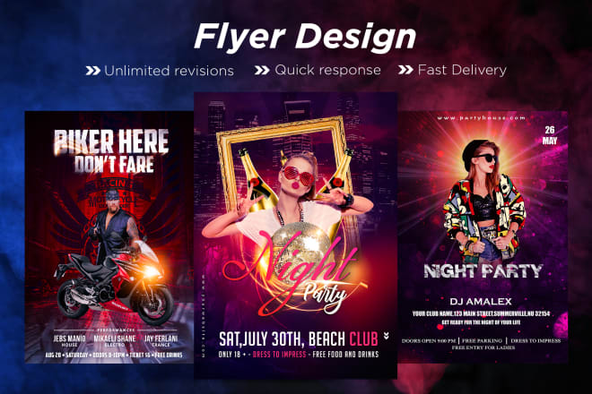 I will design event, party flyer, facebook and instagram banner ads