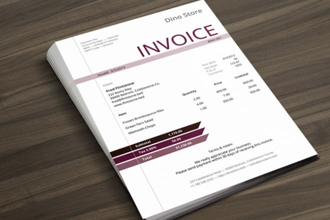 I will design excel invoice template