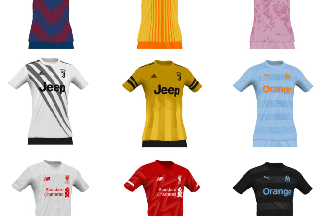 I will design fifa kits ready to be uploaded to the game