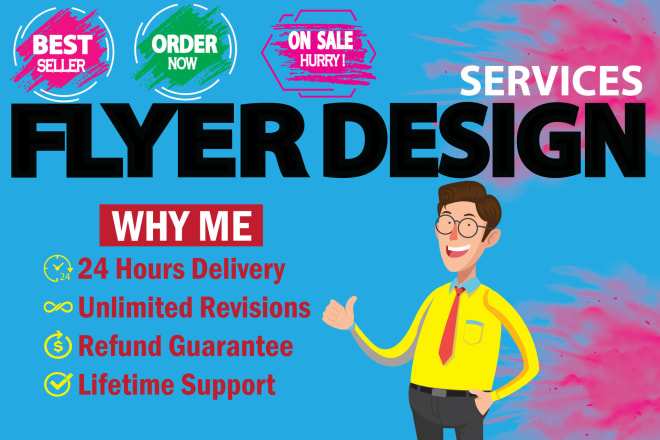 I will design flyer,poster or postcard in 4 hours