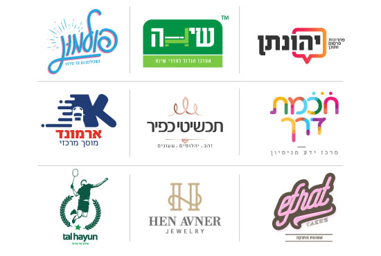 I will design for you a professional logo in hebrew