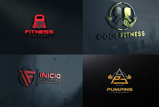 I will design gym fitness logo