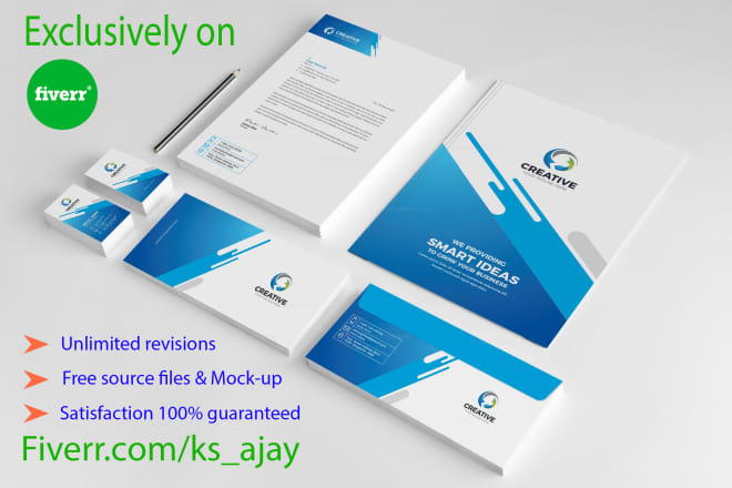 I will design letterhead, business card and stationary