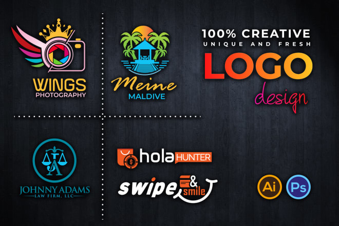 I will design logo for photography, travel, law firm and ecommerce online store
