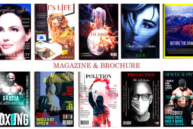 I will design magazine cover,layout,report,booklet and catalog