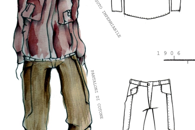 I will design menswear fashion and illustrations