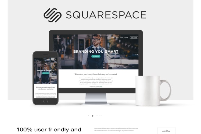 I will design or redesign squarespace website