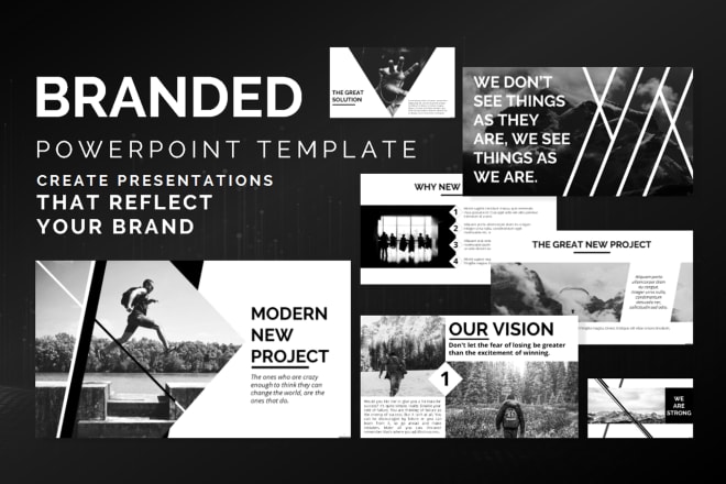 I will design powerpoint template for your needs