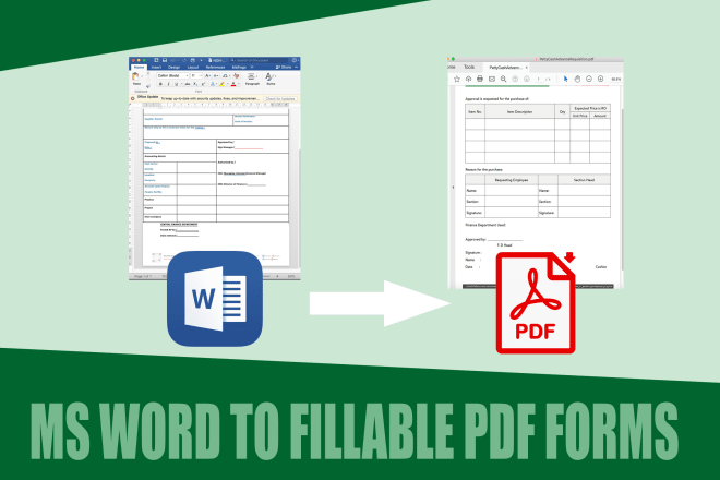 I will design printable forms or interactive pdf forms