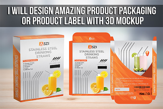 I will design product packaging and product labeling
