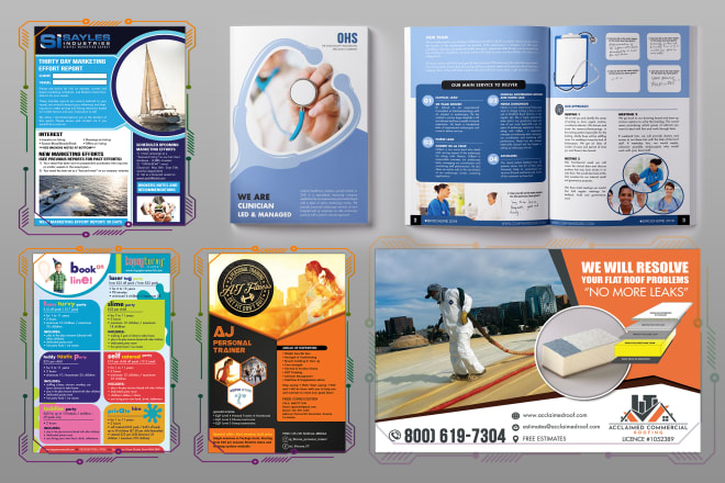 I will design professional bifold, trifold brochure and flyer
