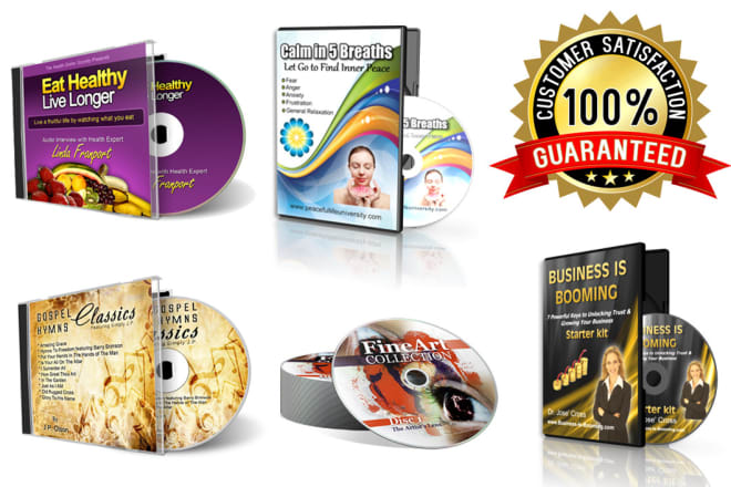 I will design professional cd, dvd cover and label