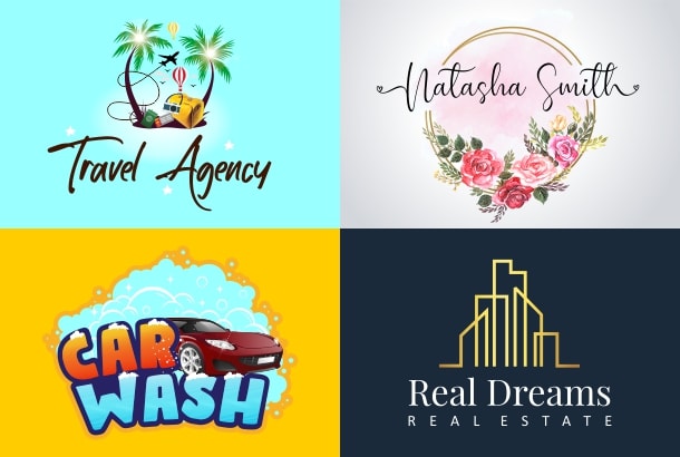 I will design professional custom unique feminine logo for business brand