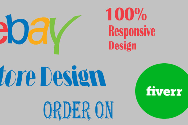 I will design professional ebay store online