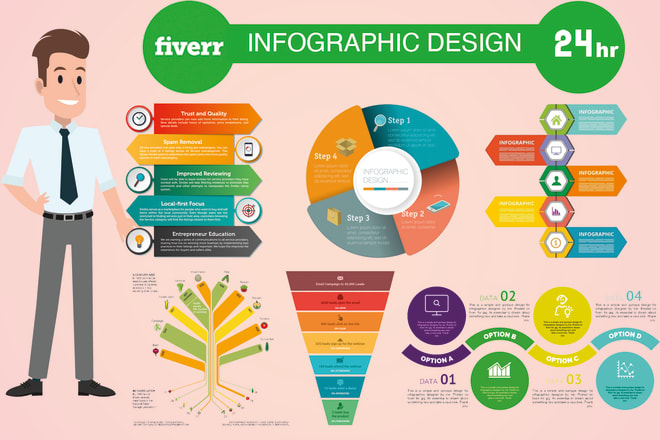 I will design professional infographic, chart and graph in 24hr