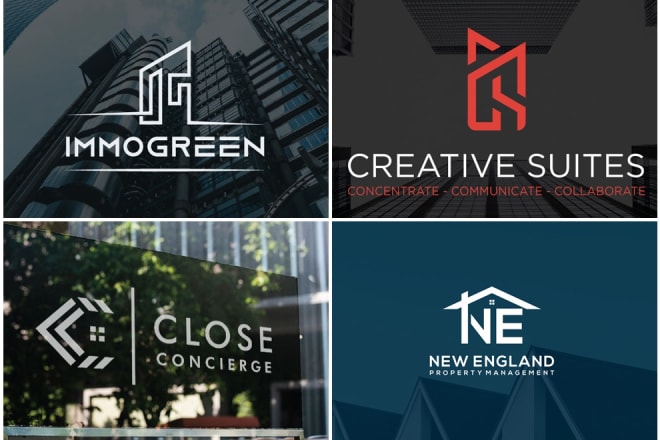 I will design professional real estate logo with letters