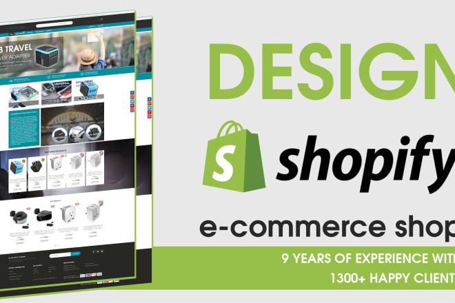 I will design professional shopify ecommerce site