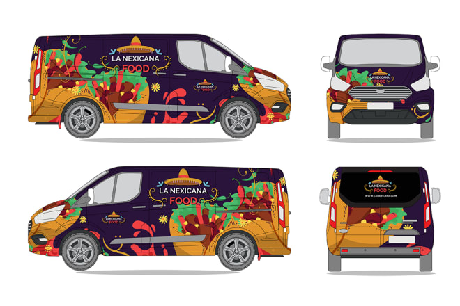 I will design professional van wrap, car wrap, truck wrap design