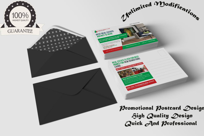 I will design promotional postcard, business postcard