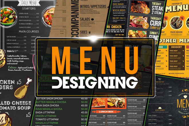 I will design restaurant menu, food menu in 24 hours