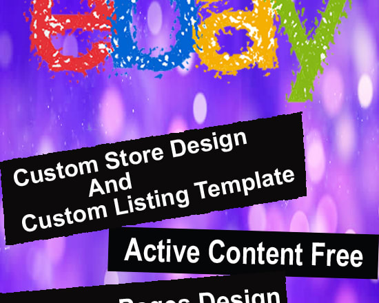 I will design stunning ebay store front and listing template