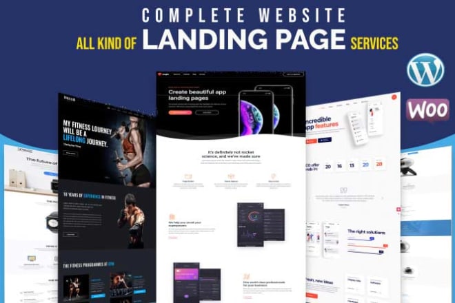 I will design stunning lead capture wordpress landing page
