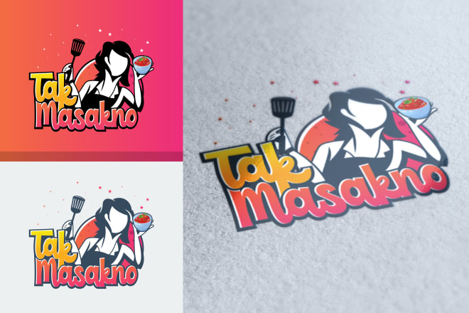 I will design the cooking and food logo
