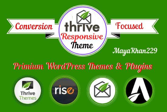 I will design thrive wordpress website using thrive themes thrive architect