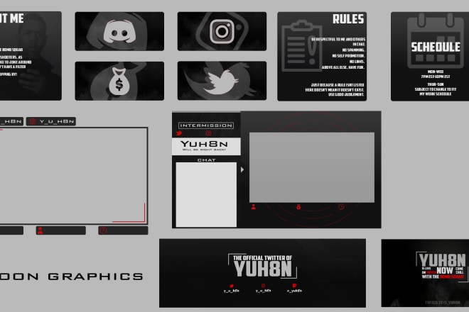 I will design unique branding for twitch or mixer