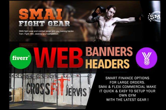 I will design website banner, header, cover