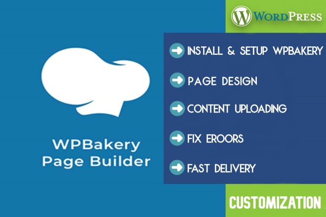 I will design wordpress site page with wpbakery or visual composer