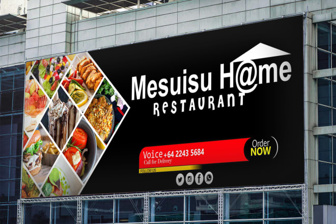 I will design you a billboard, signboards, banners creatively and professionally