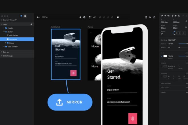 I will design your app ux and ui prototype wireframe
