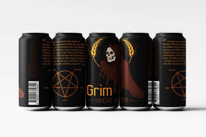 I will design your beer can or bottle label