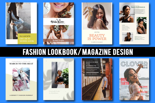 I will design your fashion lookbook, catalog, booklet, product book, ebook, magazine