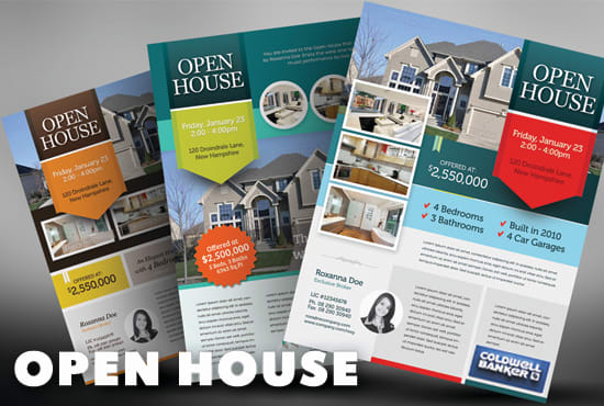 I will design your real estate print ads
