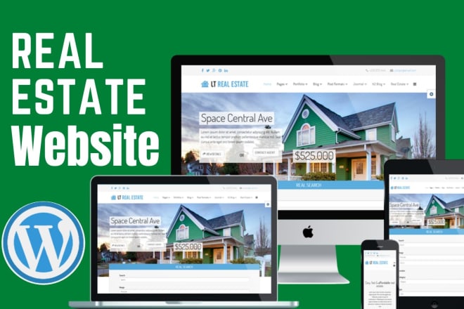 I will design your real estate website by wordpress in 15 hour