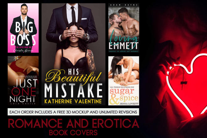 I will design your romance or erotica book or ebook cover