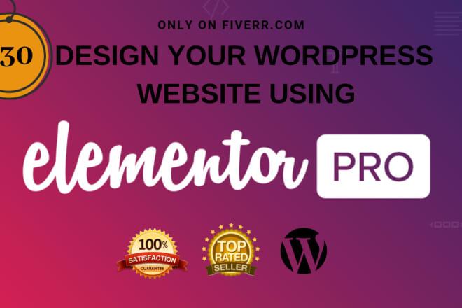 I will design your website using elementor pro