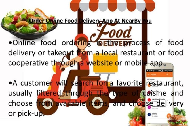 I will develop a delivery service website and app