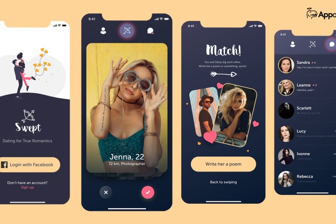 I will develop and design online dating app for android and IOS